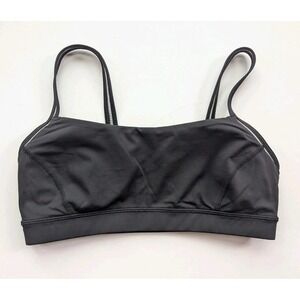 Lululemon Sport Bra Stretch Yoga Gym Women's 10 Black Padded Performance